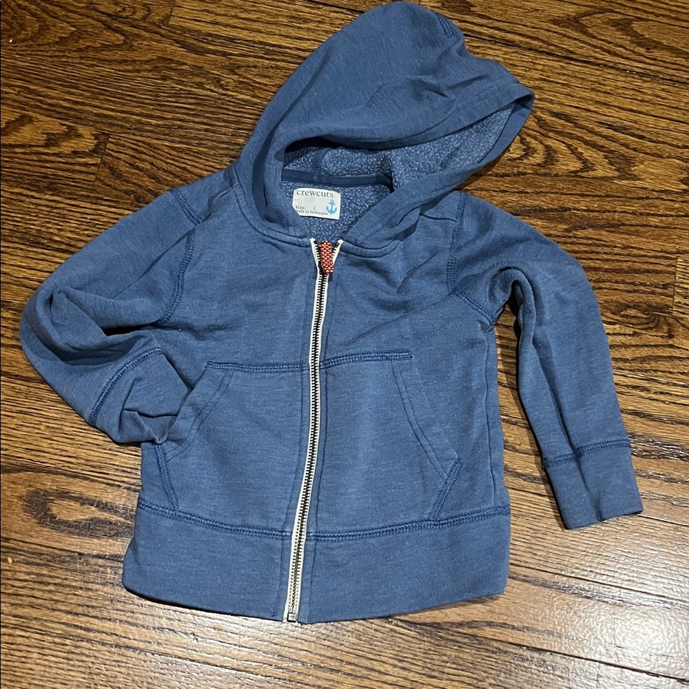 J. Crew Kids Blue Hoodie Jacket
